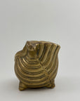 Vintage Brass Shell Vessel (Planter/Catchall)
