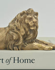 Vintage Brass Lion- A Regal Art Deco Figurine