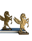 Vintage Brass Pegasus Bookends