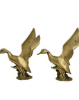 Vintage Brass Wings Up Bird Pair
