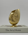 Vintage Brass Shell Vase