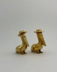 Vintage Brass Pelican Couple