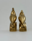 Vintage Brass Bird Bookends – Mid-Century Modern Elegance (6.72 lbs Total)