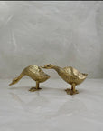 Vintage Brass Geese- A Pair