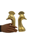 Vintage Brass Bird Bookends-A Pair