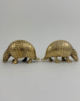 Vintage Brass Armadillos-A Pair