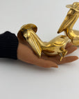 Vintage Brass Pelican Couple
