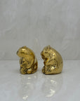 Vintage Brass Panda Bears-A Pair