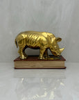 Vintage Brass Rhino