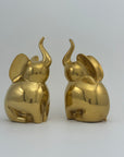 Vintage Brass Elephants-A Pair