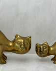 Vintage Brass Cats Tail Up-A Pair