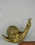 Vintage Brass Snail-Large