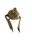 Vintage Brass Koi Fish Sculpture