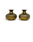 Vintage Brass Vases-A Pair