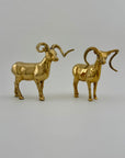 Vintage Brass Rams-A Pair