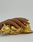 Vintage Brass Cat Figurine