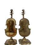 Vintage Brass Violin Figurines