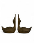 Vintage Brass Geese- A Pair