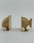 Vintage Brass Armadillo Bookends-A Pair