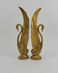 Vintage Brass Swans-A Pair by Dolbi Cashier