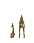 Vintage Brass Giraffe Duo – Mother and Baby Figurines