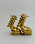 Vintage Brass Pelican Couple