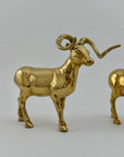 Vintage Brass Rams-A Pair