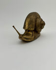 Vintage MCM Brass Snail