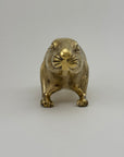 Large Vintage Brass Groundhog / Beaver Figurine -12.5” Long