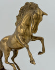 Large Vintage Brass Horse Sculpture