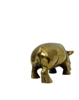 vintage brass rhinoceros