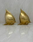 Large Vintage Brass Fish-A Pair by Dolbi Cashier