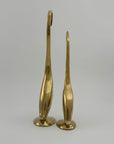 Vintage Brass Cranes-A Pair