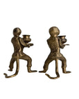 Vintage Brass Monkey Candle Holders