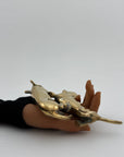 Vintage Brass Dachshund Dogs Affirmation/Note Holder-A Pair