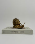 Vintage MCM Brass Snail