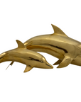 Vintage Brass Dolphins-A Pair