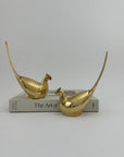 Vintage Brass Pheasant Pair – Elegant Mid-Century Figurines