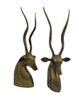 Vintage Brass Antelopes- A Pair