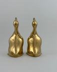 Vintage Brass Duck Bookends-A Pair