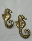 Vintage Brass Seahorse Hooks-A Pair by Hallmark