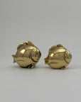 Pair of Vintage Brass Fish Ashtrays – His & Hers– Mid Century Modern Hollywood Regency Coastal Decor