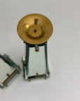 Pair of Vintage Maitland-Smith Mirrored Obelisk Candlesticks