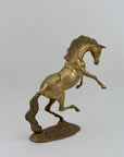 Large Vintage Brass Horse Sculpture