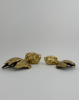Large Vintage Fancy Tail Large Eyed Brass Fish- A Pair