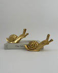 Vintage Brass MCM Snails-A Pair