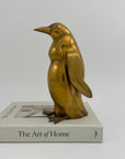 Tall Vintage Brass Penguin