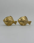 Whimsical Vintage Brass Fish-A Pair