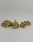 Large Vintage Fancy Tail Large Eyed Brass Fish- A Pair
