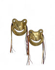 Vintage Brass Frog Masks-A Pair